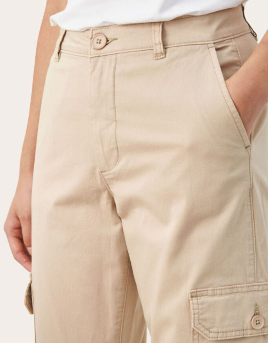 Body - Woven Zip Off Cargo Pant - White Pepper